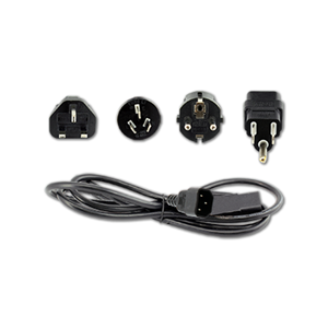 Power Cord,  (IPA-3400)  C-13 - with Interchangeable US, UK, AUS and Euro Plugs
