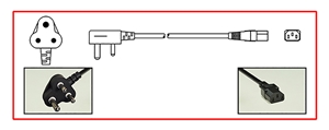 Power Cord - India - (ESU Series)(C13)