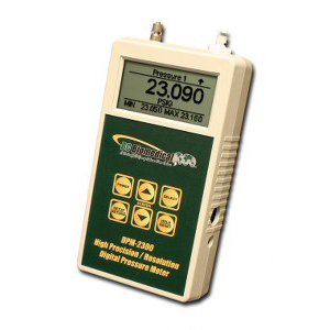 Digital Press/Vac Meter - 75 / 10 PSI for Anesthesia - +/-0.05% Full Scale - 5 1/2 Digit Display