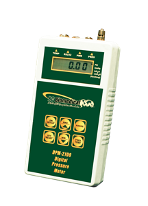 Digital Press/Vac Meter - Temp, Min/Max and RS232 - +/-0.10% Full Scale - 5 Digit Display