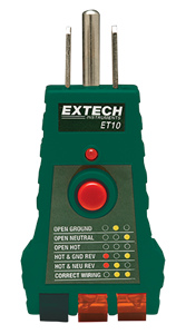 ET10 GFCI Receptacle Tester