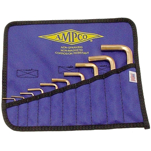Non-Ferrous Allen Wrench Set - Inch or Metric - 10 piece