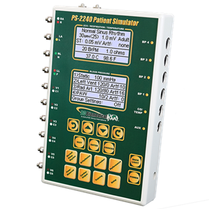 PS-2240 - Patient Simulator - w/ ECG, Resp, Arrhs, Temp, 4 IBP