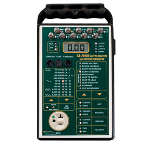 SA-2010S - Safety Analyzer-10 Pt. Leads-ECG Sim    